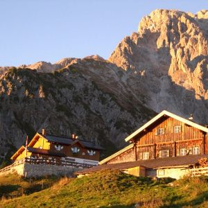 Abendstimmung bei der Erichhütte